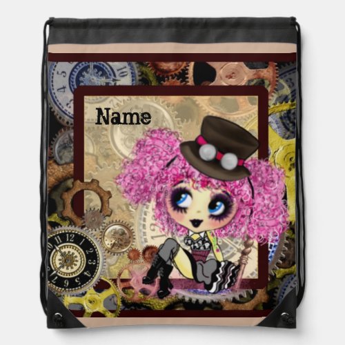 Steampunk Gothic Lolita _ girly gifts Drawstring Bag