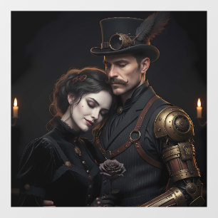 Steampunk Gothic pair Window Cling