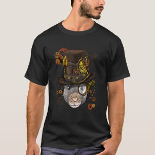 Steampunk Gothic Rat Mouse Mechanical Animal Face T-Shirt