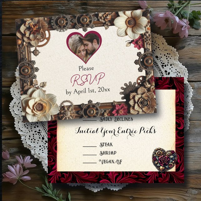 Steampunk Gothic Themed Wedding RSVP (Creator Uploaded)