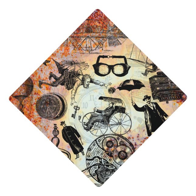 Steampunk Graduation Cap Topper (Front)