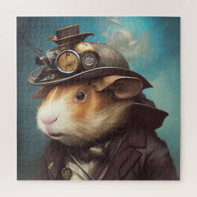 Steampunk Guinea Pig  Jigsaw Puzzle (Vertical)