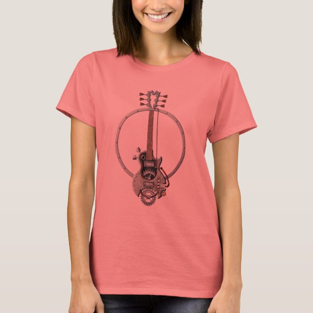 Steampunk Guitar T-Shirt (Front)
