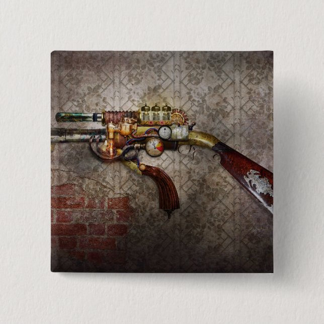 Steampunk - Gun - The sidearm Pinback Button (Front)