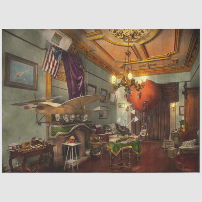 Steampunk - Hall of wonderment 1908 Tissue Paper (Front)