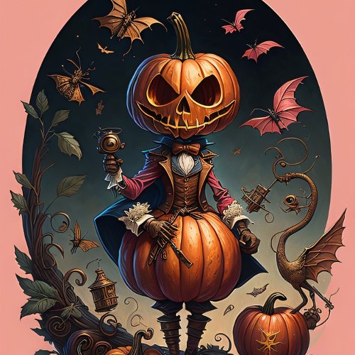 Steampunk Halloween jack_o_lantern  Tissue Paper