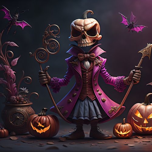 Steampunk Halloween skull jack_o_lantern pumpkin  Tissue Paper