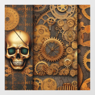 Steampunk Halloween Window Cling