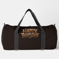 Steampunk happy birthday lettering