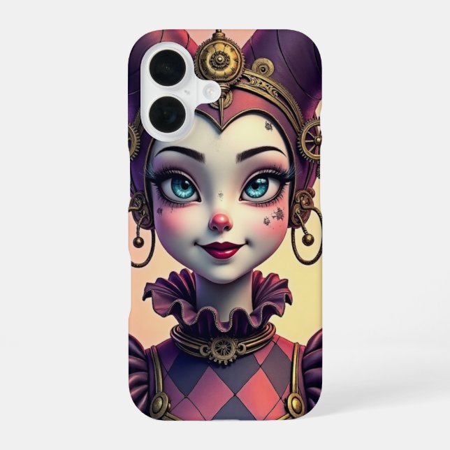 Steampunk Harlequin Iphone Case (Back)