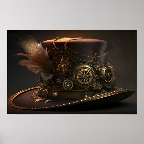 Steampunk Hat Poster