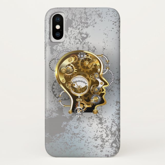 Steampunk head with manometer Case-Mate iPhone case (Back)