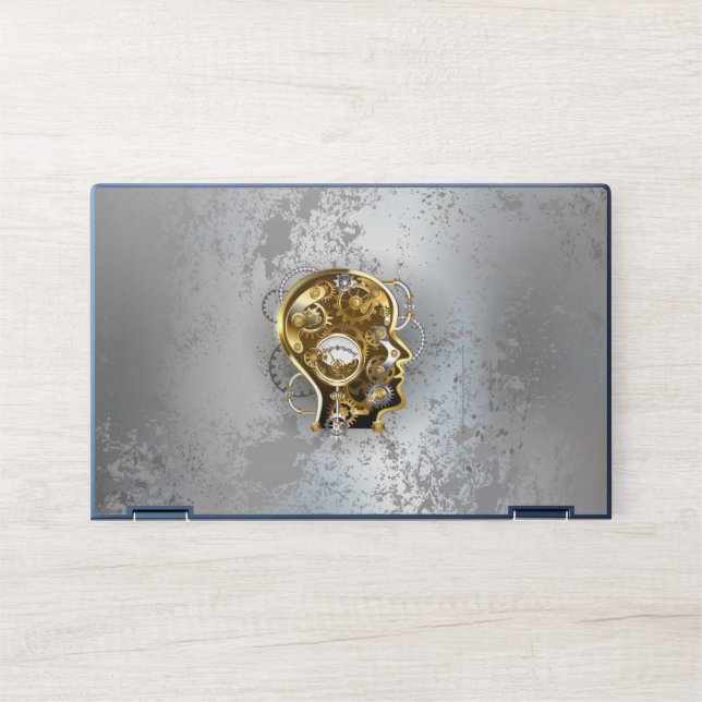 Steampunk head with manometer HP laptop skin (Front)