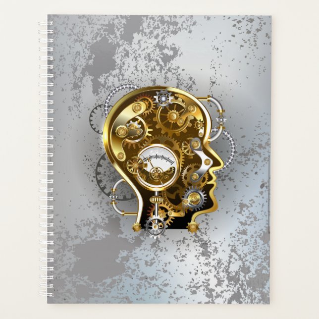 Steampunk head with manometer planner (Front)