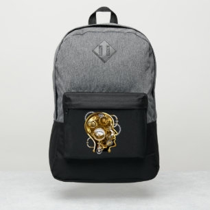Steampunk head with manometer port authority® backpack