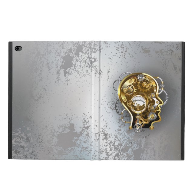 Steampunk head with manometer powis iPad air 2 case (Outside)