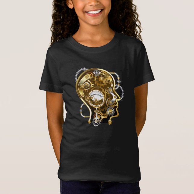 Steampunk head with manometer T-Shirt (Front)