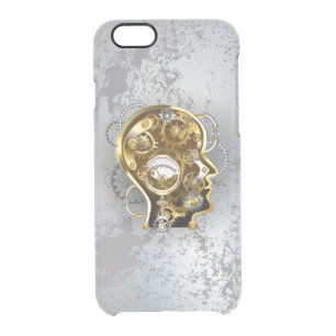 Steampunk head with manometer clear iPhone 6/6S case