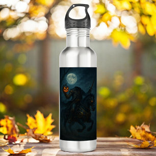 Steampunk Headless Horseman Stainless Steel Water Bottle