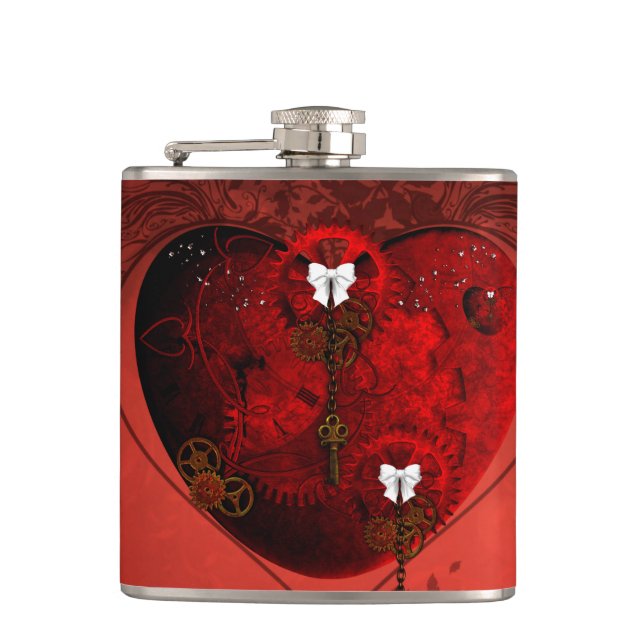 Steampunk heart flask (Front)