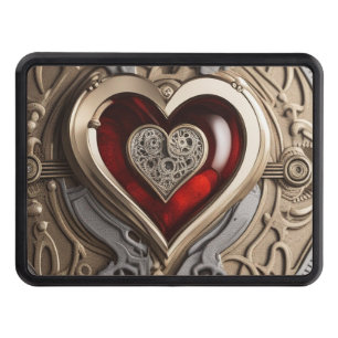 Steampunk Heart – Intricate Mechanical Love  Hitch Cover