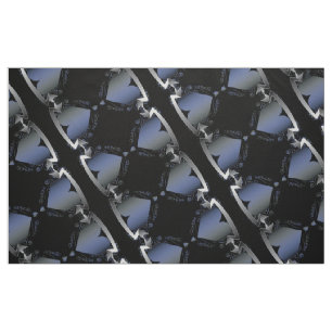 Steampunk Heart Series Blue Neon Fabric