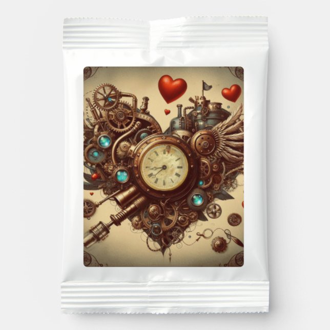 Steampunk heart/valentine's day  margarita drink mix (Front)