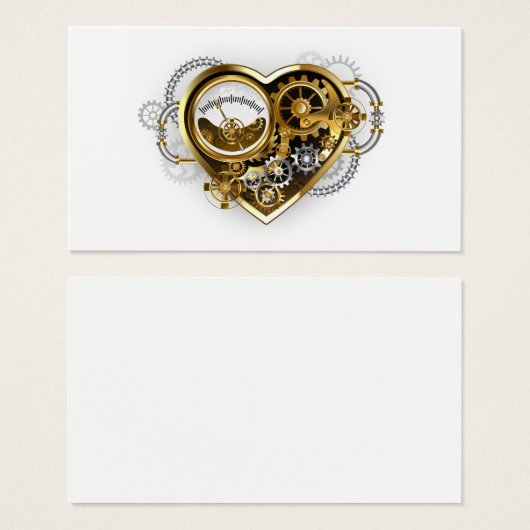 Steampunk Heart with a Manometer (Front & Back)
