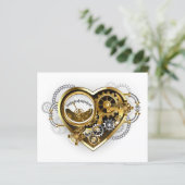 Steampunk Heart with a Manometer (Standing Front)