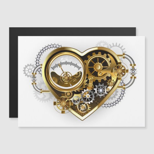 Steampunk Heart with a Manometer (Front/Back)