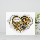 Steampunk Heart with a Manometer (Standing Front)
