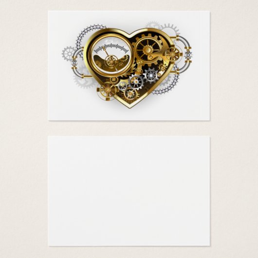 Steampunk Heart with a Manometer (Front & Back)