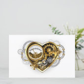 Steampunk Heart with a Manometer (Standing Front)