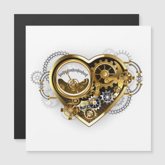 Steampunk Heart with a Manometer (Front/Back)