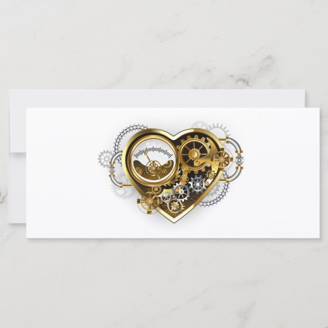 Steampunk Heart with a Manometer (Front)
