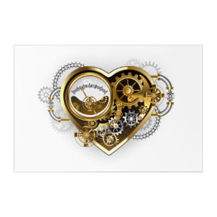Steampunk Heart with a Manometer Acrylic Print