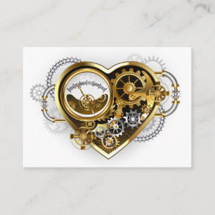 Steampunk Heart with a Manometer Appointment Card