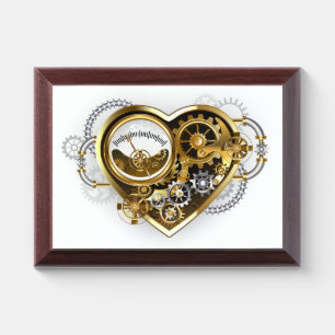 Steampunk Heart with a Manometer Award Plaque