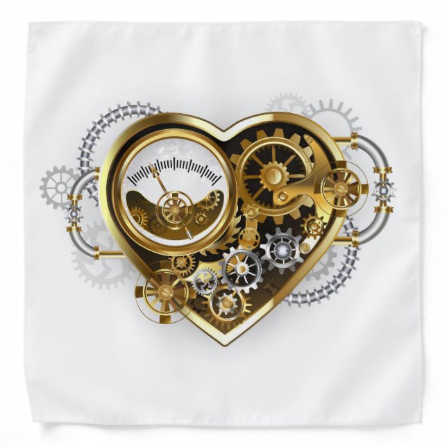 Steampunk Heart with a Manometer Bandana (Front)