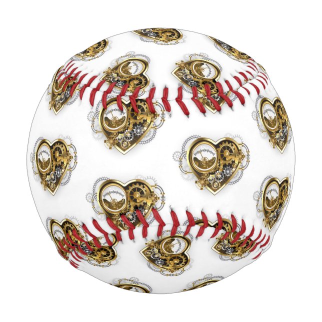 Steampunk Heart with a Manometer Baseball (Front)