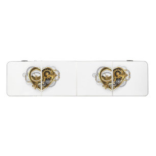 Steampunk Heart with a Manometer Beer Pong Table