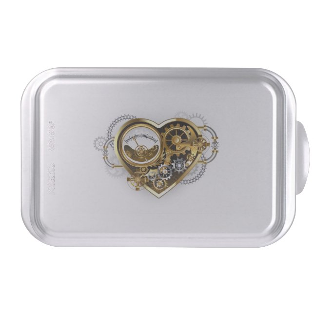 Steampunk Heart with a Manometer Cake Pan (Front)