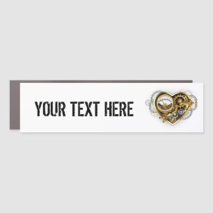 Steampunk Heart with a Manometer Car Magnet