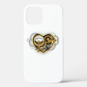 Steampunk Heart with a Manometer iPhone 12 Pro Case