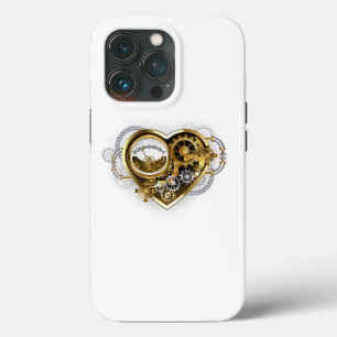 Steampunk Heart with a Manometer iPhone 13 Pro Case
