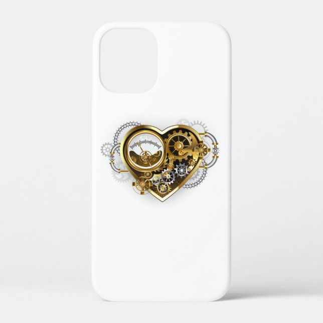 Steampunk Heart with a Manometer Case-Mate iPhone Case (Back)