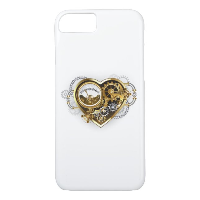 Steampunk Heart with a Manometer Case-Mate iPhone Case (Back)