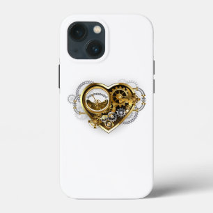 Steampunk Heart with a Manometer iPhone 13 Mini Case