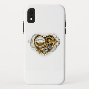 Steampunk Heart with a Manometer iPhone XR Case