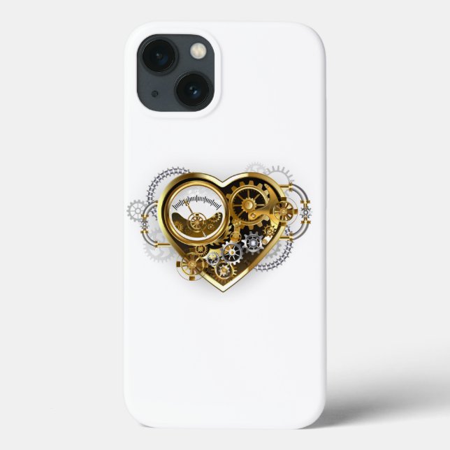 Steampunk Heart with a Manometer Case-Mate iPhone Case (Back)